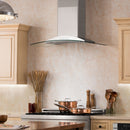 ZLINE Wall Mount Range Hood in Stainless Steel & Glass - KN