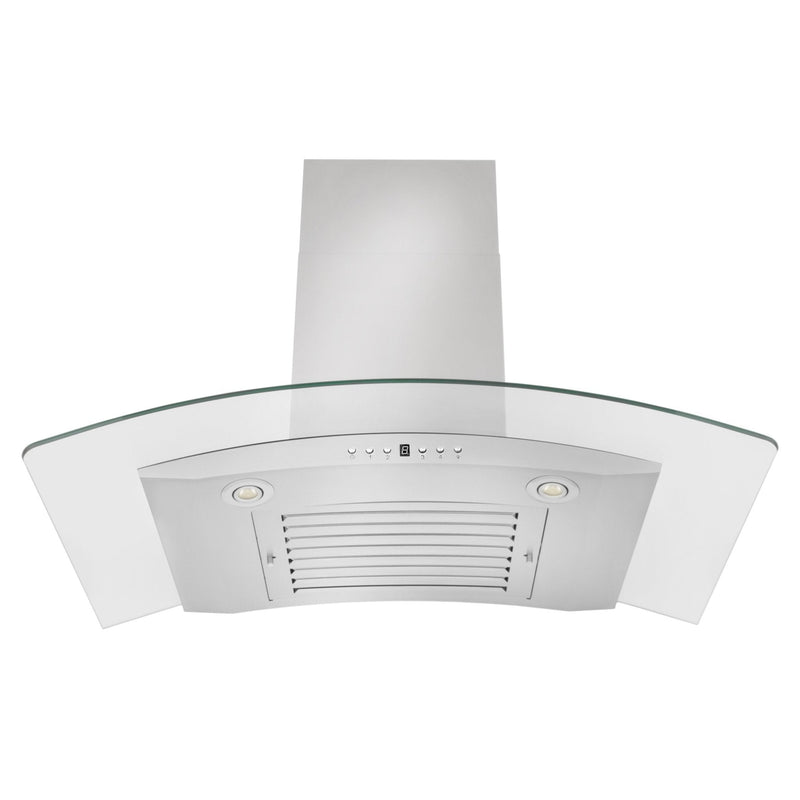 ZLINE Wall Mount Range Hood in Stainless Steel & Glass - KN4