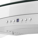 ZLINE Wall Mount Range Hood in Stainless Steel & Glass - KN4