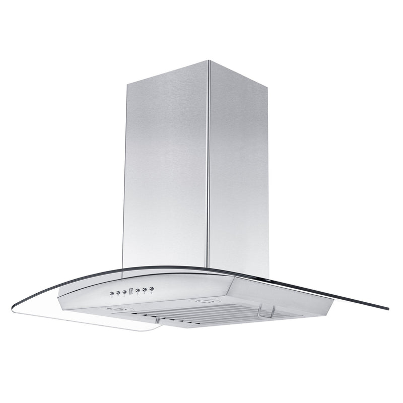 ZLINE Wall Mount Range Hood in Stainless Steel & Glass - KZ
