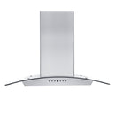 ZLINE Wall Mount Range Hood in Stainless Steel & Glass - KZ