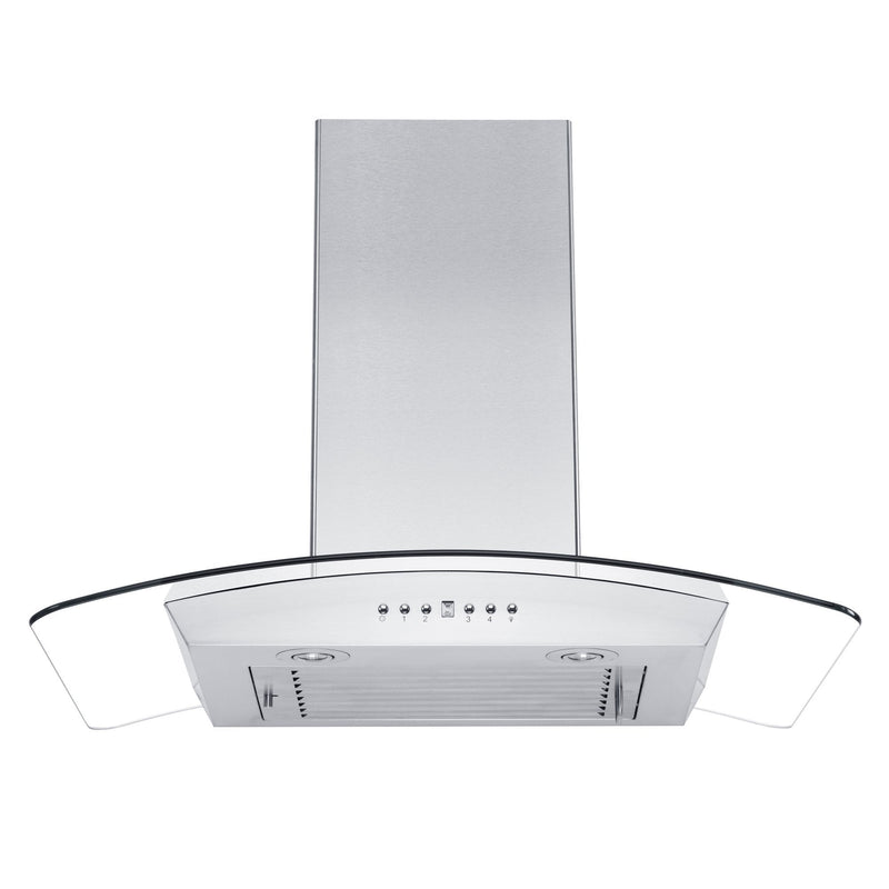 ZLINE Wall Mount Range Hood in Stainless Steel & Glass - KZ