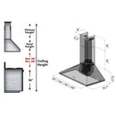 ZLINE Wall Mount Range Hood in Stainless Steel