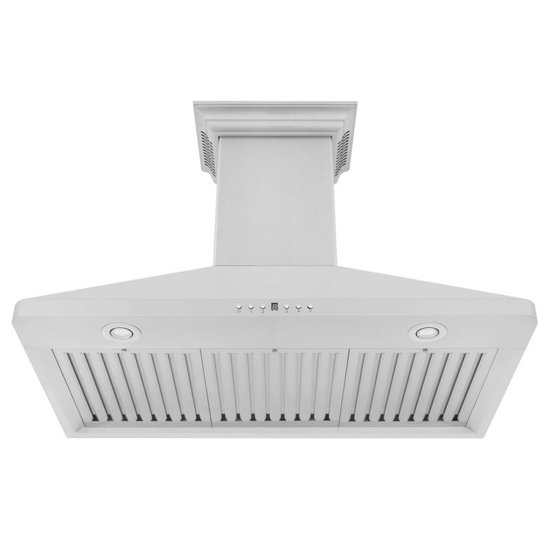 ZLINE Wall Mount Range Hood in Stainless Steel with Built-in CrownSound Bluetooth 