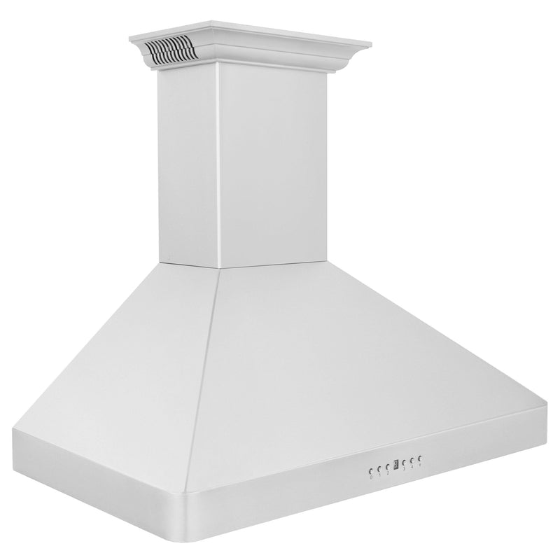 ZLINE Wall Mount Range Hood in Stainless Steel with Built-in CrownSound Bluetooth Speakers - KF2CRN-BT-36