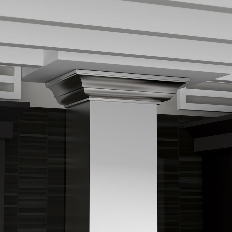 ZLINE Wall Mount Range Hood in Stainless Steel with Crown Molding