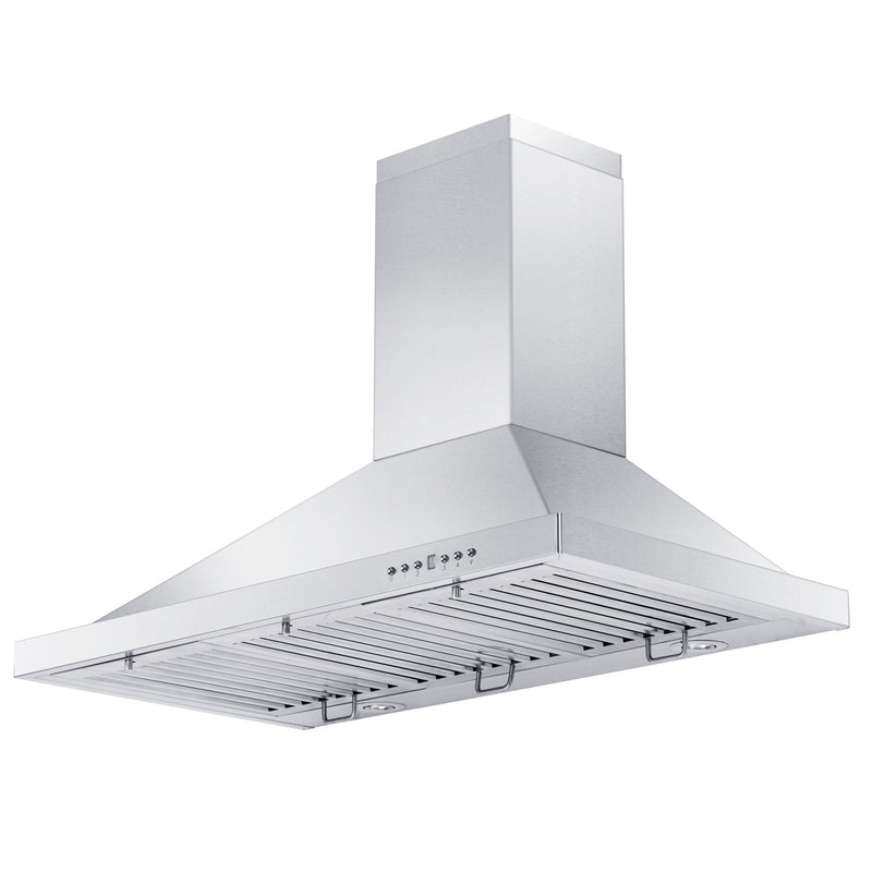 ZLINE Wall Mount Range Hood in Stainless Steel with Crown Molding