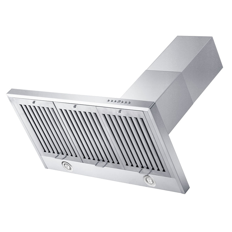 ZLINE Wall Mount Range Hood in Stainless Steel with Crown Molding