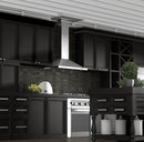 ZLINE Wall Mount Range Hood in Stainless Steel with Crown Molding