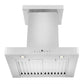 ZLINE Wall Mount Range Hood in Stainless Steel with Crown Molding - KECRN