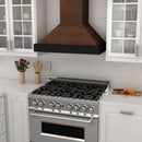 ZLINE Wooden Wall Mount Range Hood in Antigua and Walnut