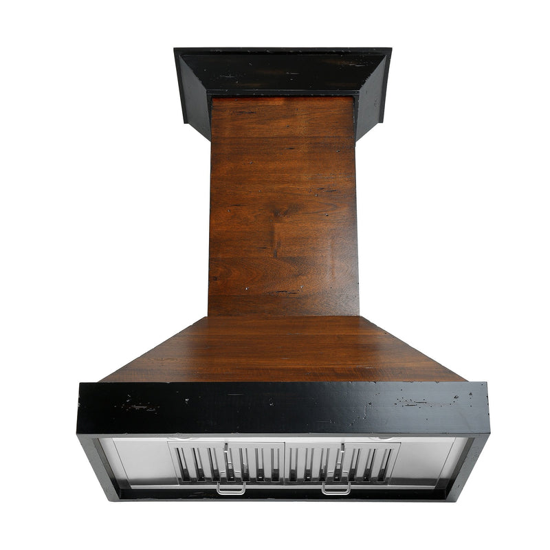 ZLINE Wooden Wall Mount Range Hood in Antigua and Walnut