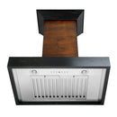 ZLINE Wooden Wall Mount Range Hood in Antigua and Walnut