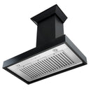 ZLINE Wooden Wall Mount Range Hood in Black - Includes Motor