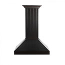 ZLINE Wooden Wall Mount Range Hood in Black - Includes Motor - KPCC