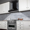 ZLINE Wooden Wall Mount Range Hood in Black - Includes Motor - KPCC