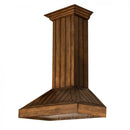 ZLINE Wooden Wall Mount Range Hood in Rustic Light Finish - Includes Motor 