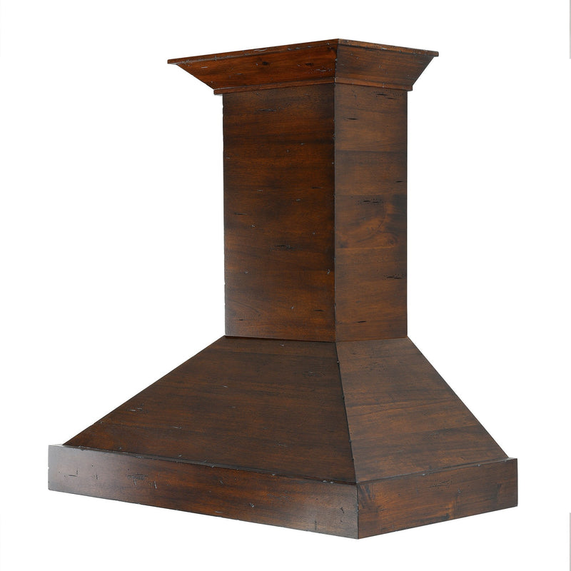 ZLINE Wooden Wall Mount Range Hood in Walnut - Includes Motor - KBRR