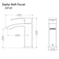 ZLINE Zephyr Bath Faucet with Color Options