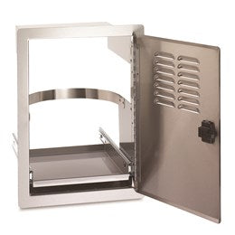 Fire Magic 14" Legacy Vertical Single Access Door w/ Tank Tray and Louvers