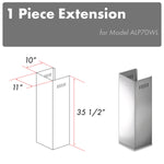 ZLINE 1-36 in. Chimney Extension for 9 ft. to 10 ft. Ceilings (1PCEXT-ALP70WL) - MyBBQDirect