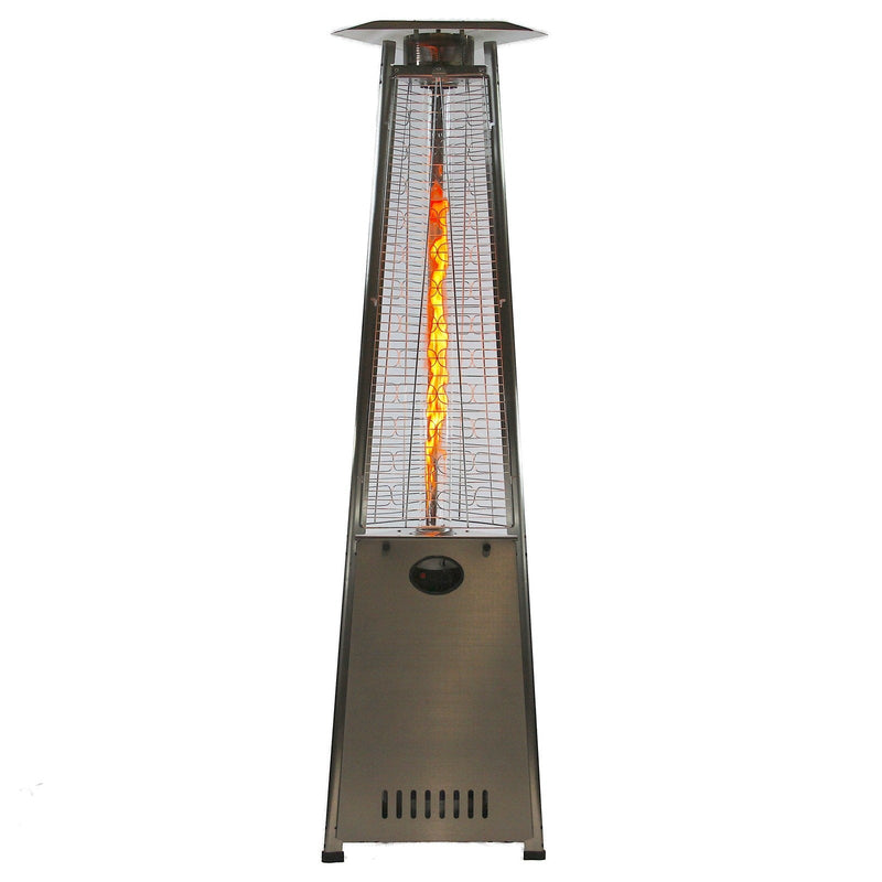 RADtec 93" Pyramid Flame Natural Gas Patio Heater - Stainless Steel Finish