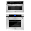 ZLINE Stainless Steel 30 in. Built-in Convection Microwave Oven and 30 in. Single Wall Oven with Self Clean (2KP-MW30-AWS30) - MyBBQDirect