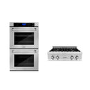 ZLINE Kitchen Package with 30 in. Stainless Steel Rangetop and 30 in. Double Wall Oven (2KP-RTAWD30) - MyBBQDirect