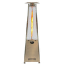RADtec 93" Pyramid Flame Natural Gas Patio Heater - Stainless Steel Finish