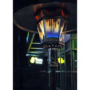 RADtec 96" Real Flame Natural Gas Patio Heater Stainless Steel Finish