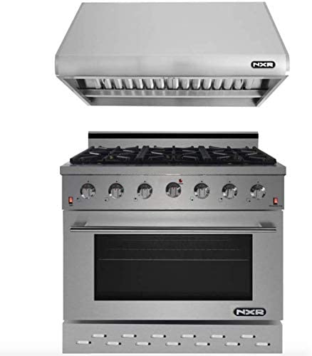 NXR 36 in. Natural Gas Range and Under Cabinet Range Hood Package, SC3611RHBD - MyBBQDirect