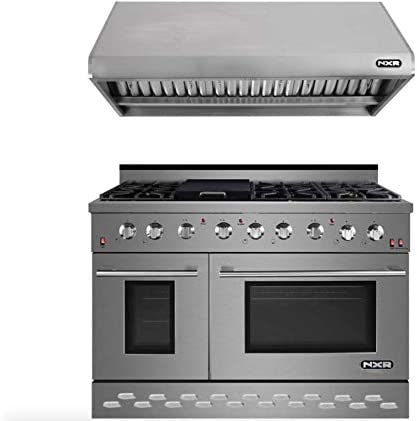 NXR 48 in. Natural Gas Range and Under Cabinet Range Hood Package, SC4811RHBD - MyBBQDirect