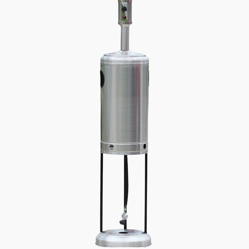 RADtec 96" Real Flame Natural Gas Patio Heater Stainless Steel Finish