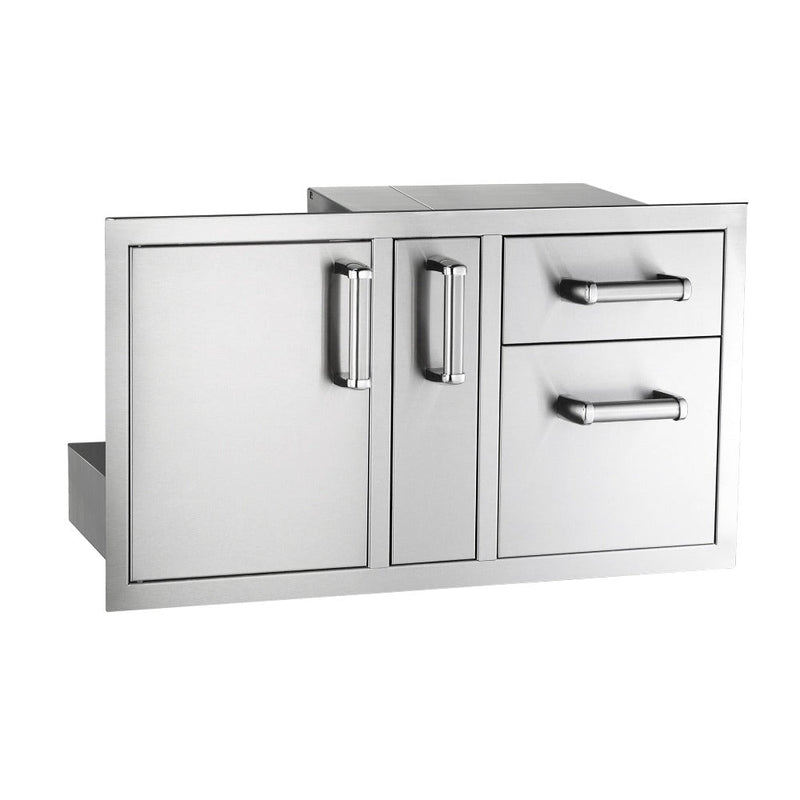 Fire Magic Flush Access Door/Drawer Combo with Platter Storage