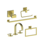 ZLINE Bliss Bathroom Package with Faucet, Towel Rail, Hook, Ring and Toilet Paper Holder with Color Options (5BP-BLSACCF) - MyBBQDirect