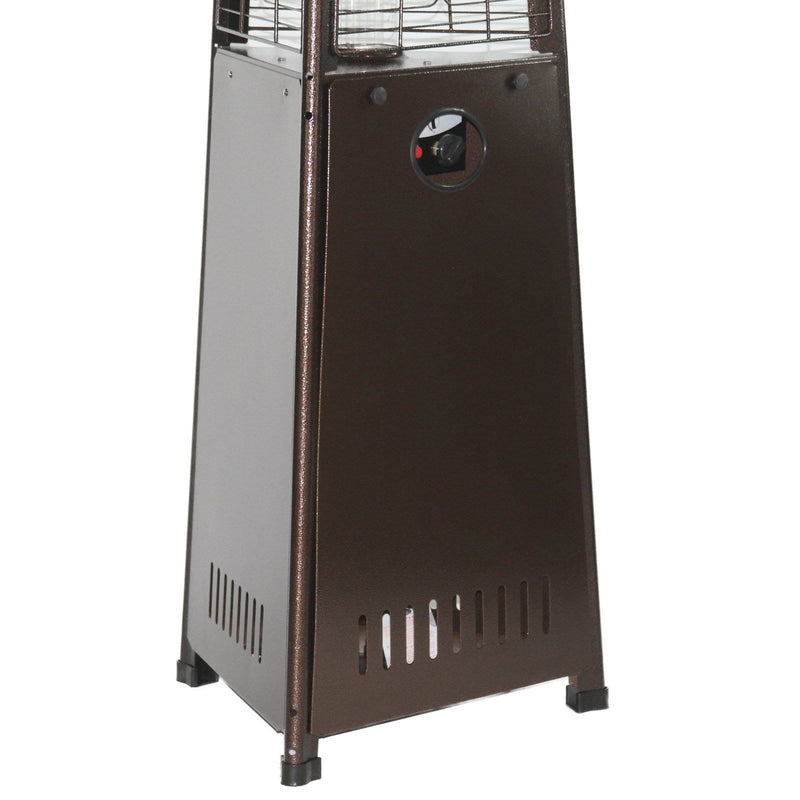 RADtec 93" Pyramid Flame Propane Patio Heater - Antique Bronze Finish