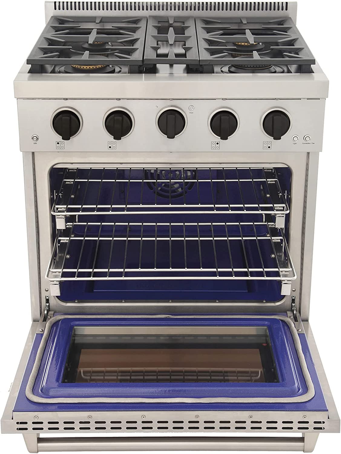 Kucht 30-Inch Gas Range in Stainless Steel with Black Knob (KFX300-K) - MyBBQDirect