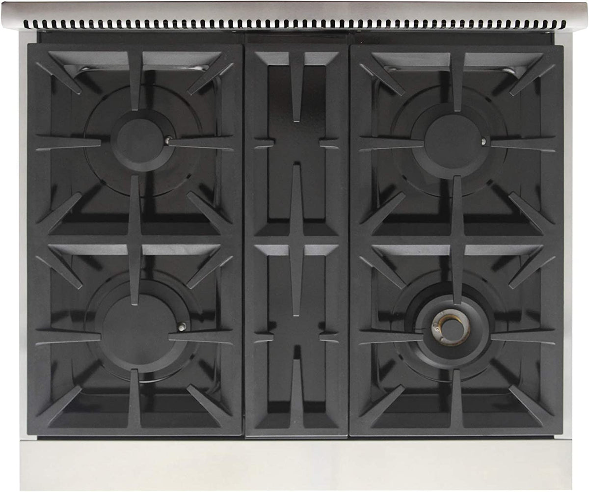 Kucht 30-Inch Gas Range in Stainless Steel with Black Knob (KFX300-K) - MyBBQDirect