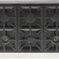 Kucht 36-Inch 6 Burner Gas Rangetop in Stainless Steel with Royal Blue Knob (KFX369T-B)
