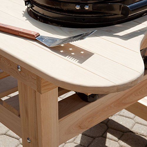 Primo Cypress Table for Oval X-Large Oval Ceramic Kamado Grill - PG00600