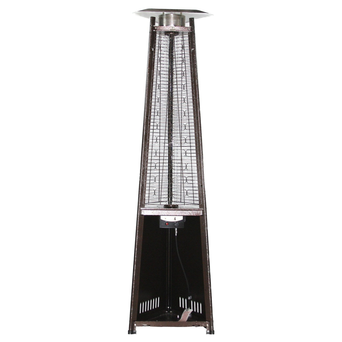 RADtec 93" Pyramid Flame Propane Patio Heater - Antique Bronze Finish