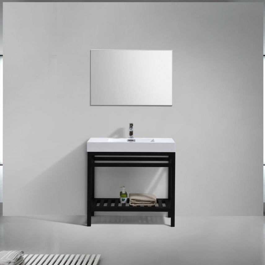 cisco-36-stainless-steel-console-with-acrylic-sink-matt-black-ac36-bk