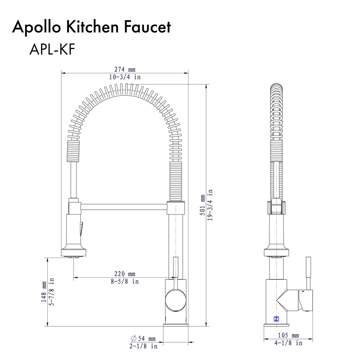 ZLINE Apollo Kitchen Faucet (APL-KF) - MyBBQDirect