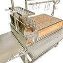 Tagwood BBQ XL Argentine Wood Fire & Charcoal Grill | BBQ23SS -OPEN FIRE COOKING-