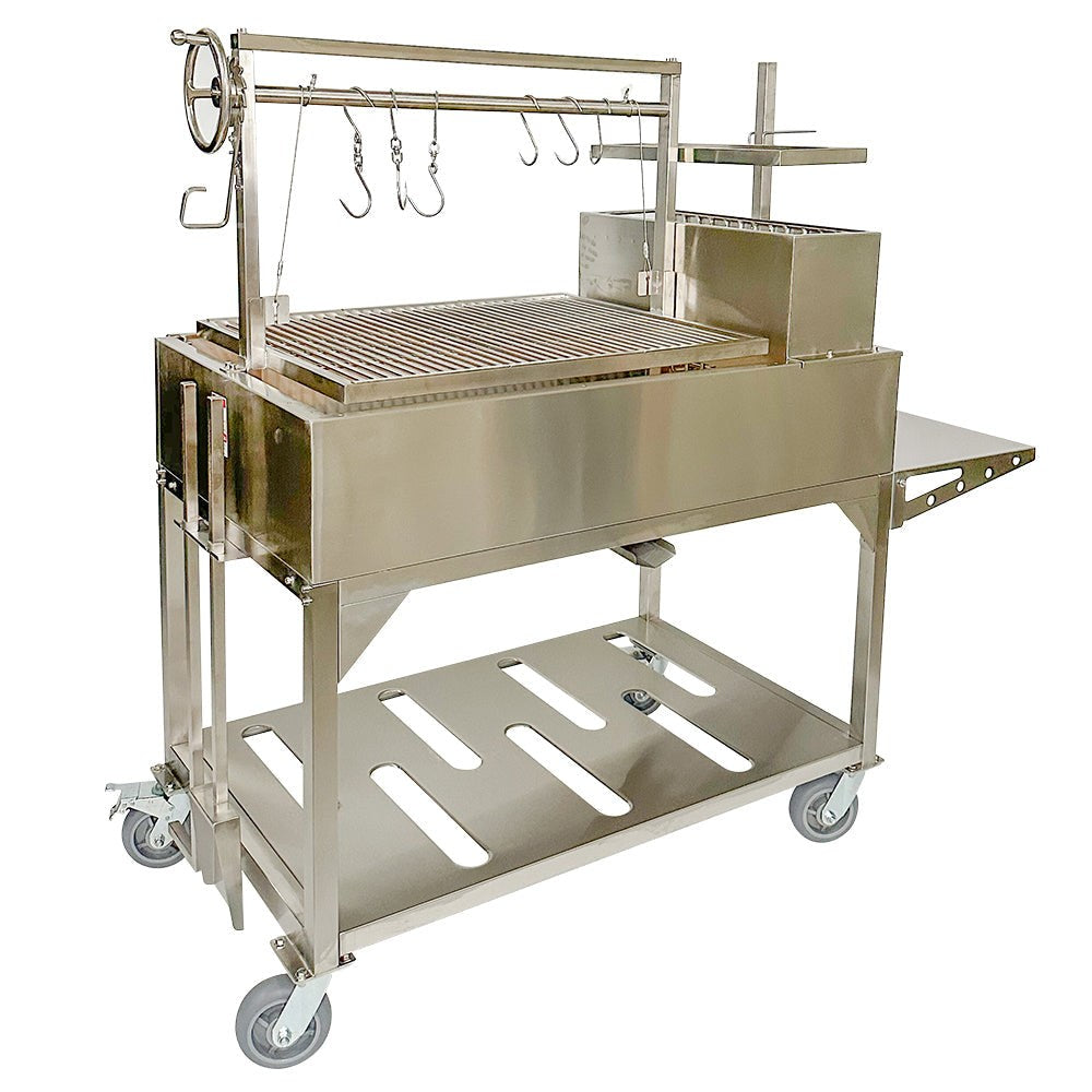 Tagwood BBQ XL Argentine Wood Fire & Charcoal Grill | BBQ23SS -OPEN FIRE COOKING-