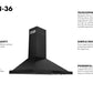 ZLINE Convertible Vent Wall Mount Range Hood in Black Stainless Steel (BSKBN) - MyBBQDirect