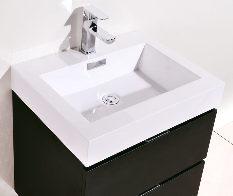 bliss-24-black-wall-mount-modern-bathroom-vanity-bsl24-bk