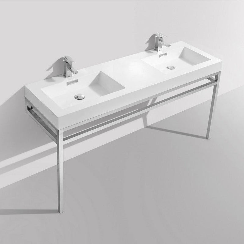 haus-60-double-sink-stainless-steel-console-w-white-acrylic-sink-chrome-ch60d