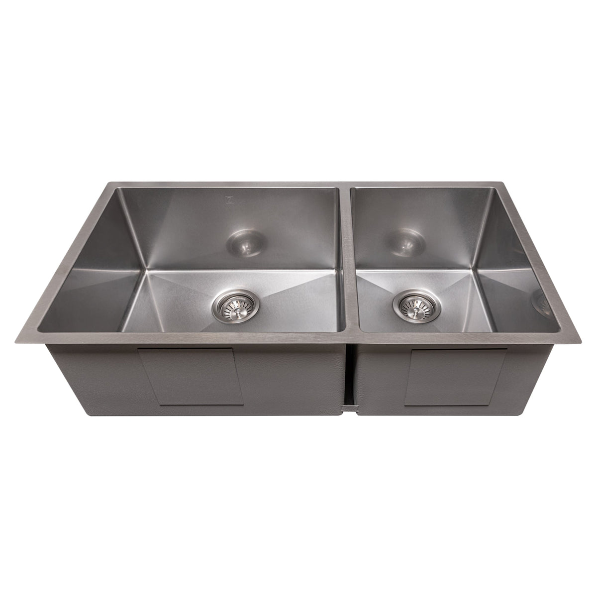 ZLINE 36 in. Chamonix Undermount Double Bowl Kitchen Sink with Bottom Grid (SR60D-36) - MyBBQDirect