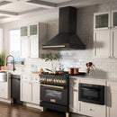 ZLINE 36 in. Autograph Edition Black Stainless Steel Range Hood with Handle (BS655Z-36) - MyBBQDirect